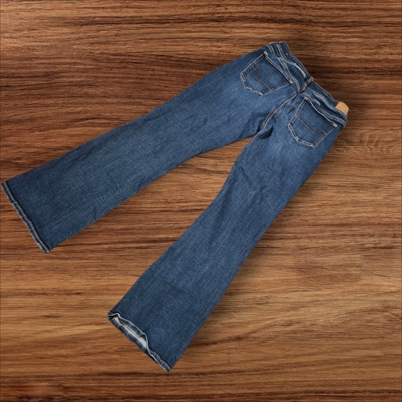 American Eagle Super Stretch Kickboot Dark Wash Long Jeans - Picture 3 of 7